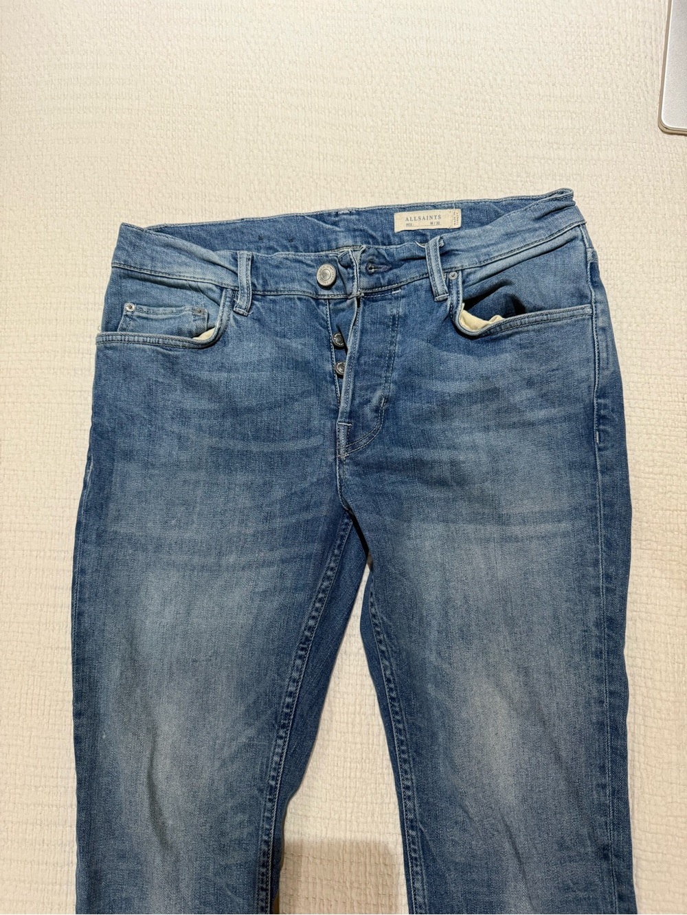 AllSaints Women's Blue Skinny Jeans
